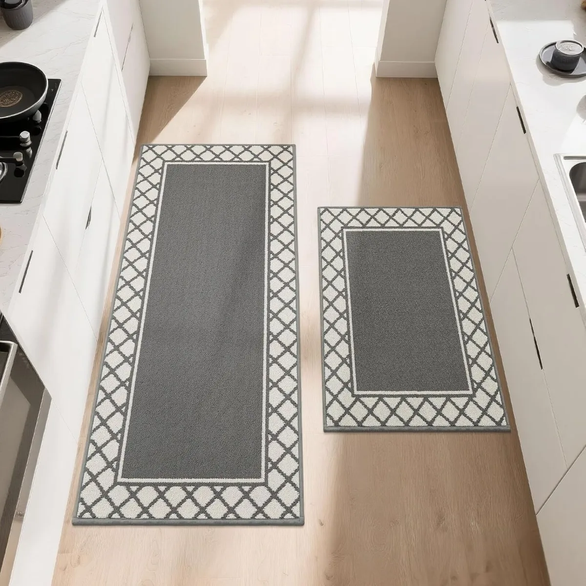 Kitchen Rug Mat Sets 2 Pieces Nonslip Washable - Image 1