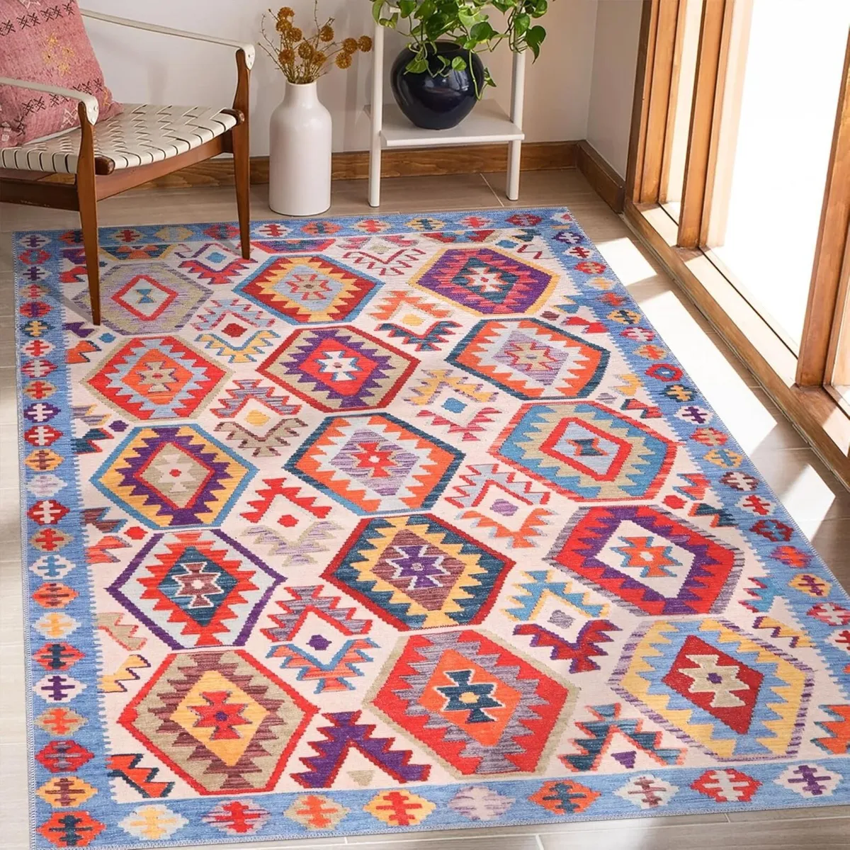 Washable Area Rugs for Living Room Traditional - Image 1