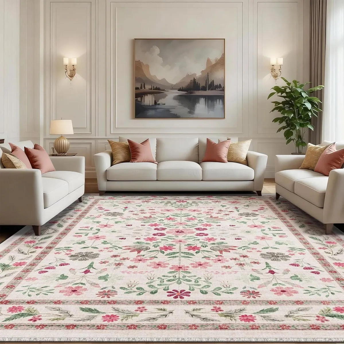 Large Rugs Living Room 160x230cm Machine Washable - Image 1