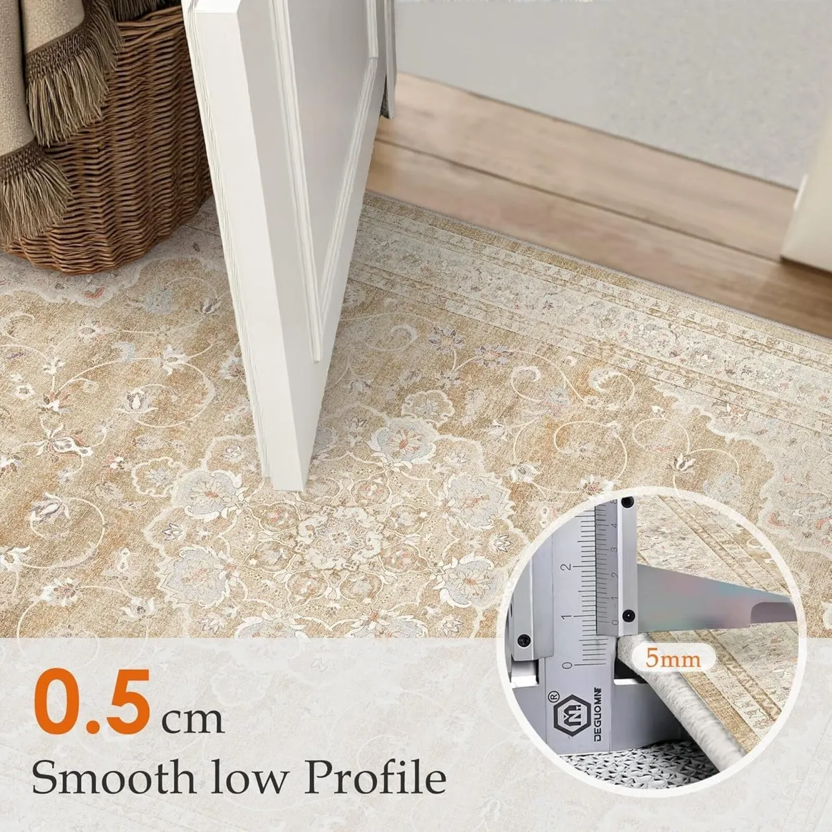 Vintage Living Room Area Rug 200x300cm Machine - Image 3