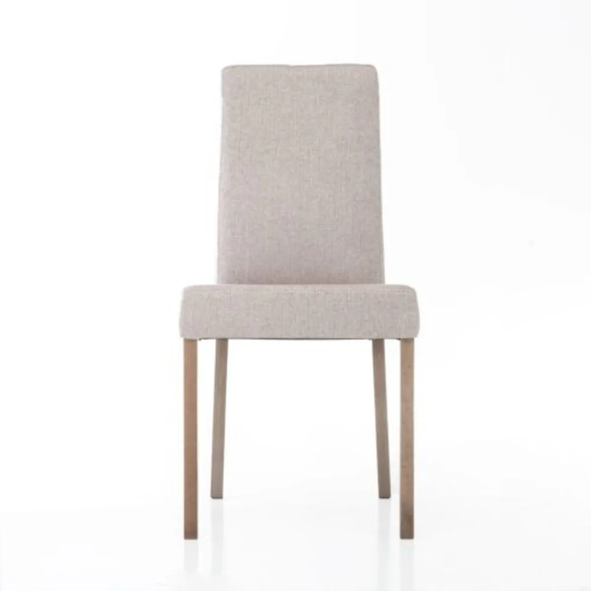 Premium Upholstered Dining Chair with Natural Wood - Image 2