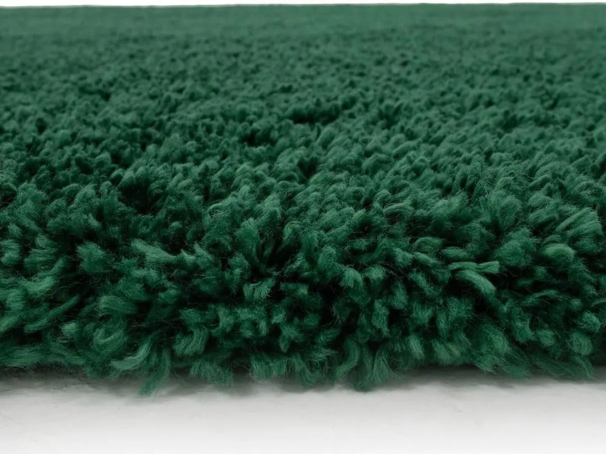 Large Luxury Thick Pile Emerald Green Shaggy - Image 3