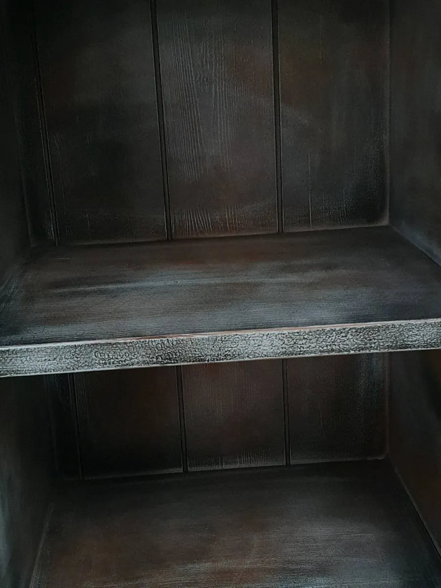 Pair of solid wood tallboy cabinets - Image 3