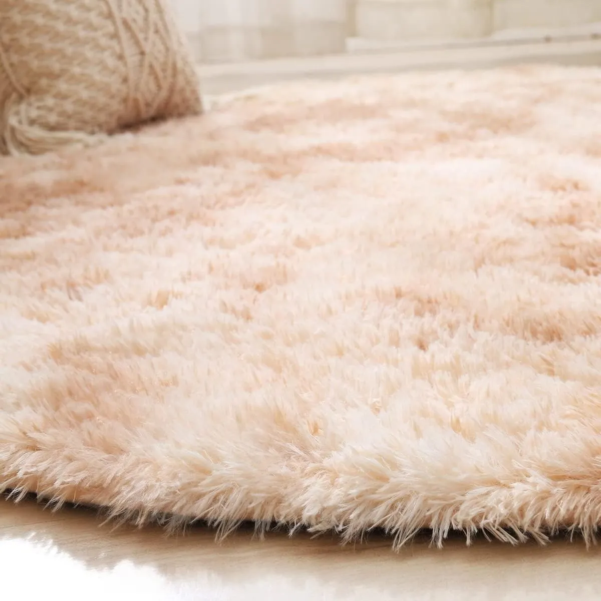 Round Rugs for Bedrooms Fluffy Living Room Circle - Image 4