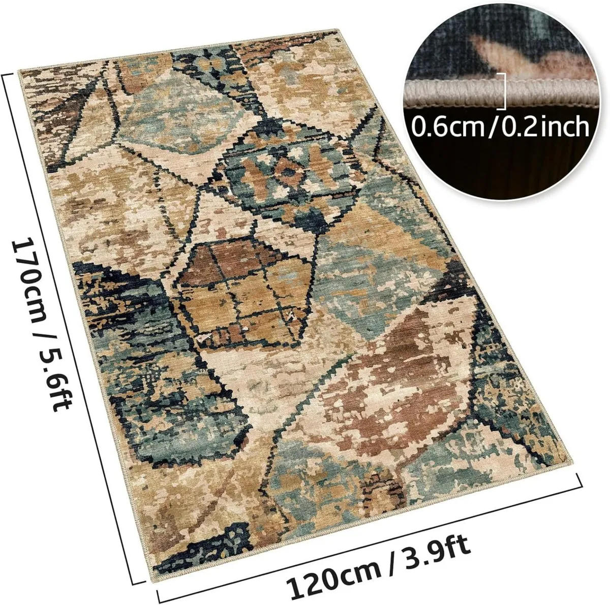 120x170cm Area Rugs for Living Room - Large - Image 2