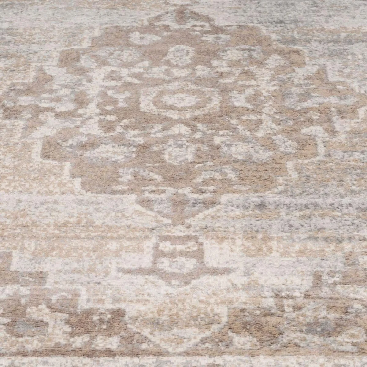 Antique Warm Neutral Greige Living Room Area Rug - Image 4