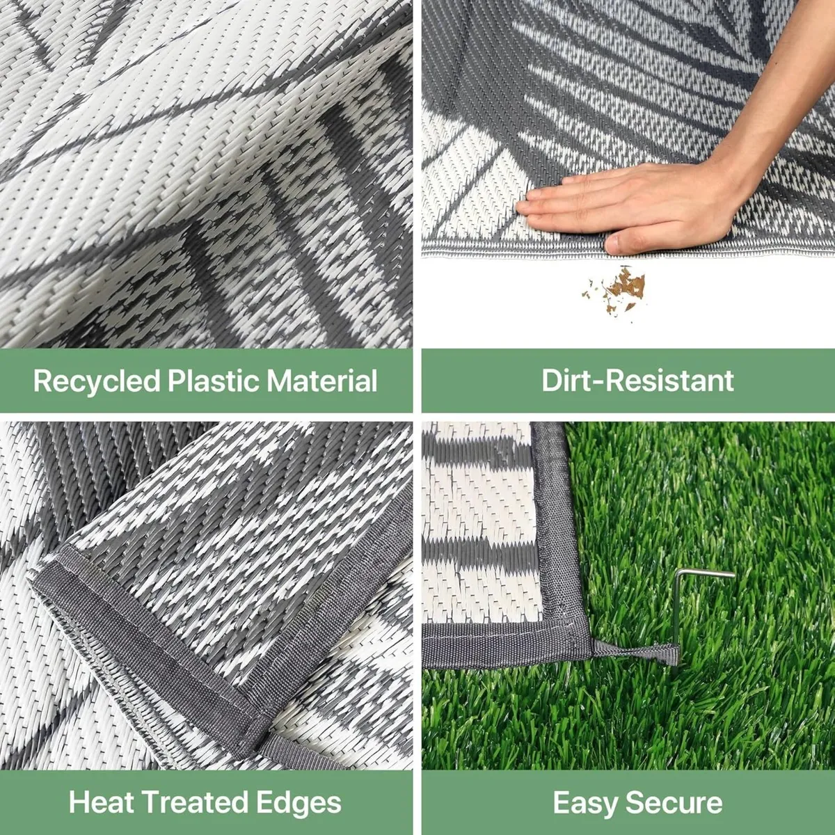 Outdoor Rug 240 x 300 cm – Extra Large Waterproof - Image 4