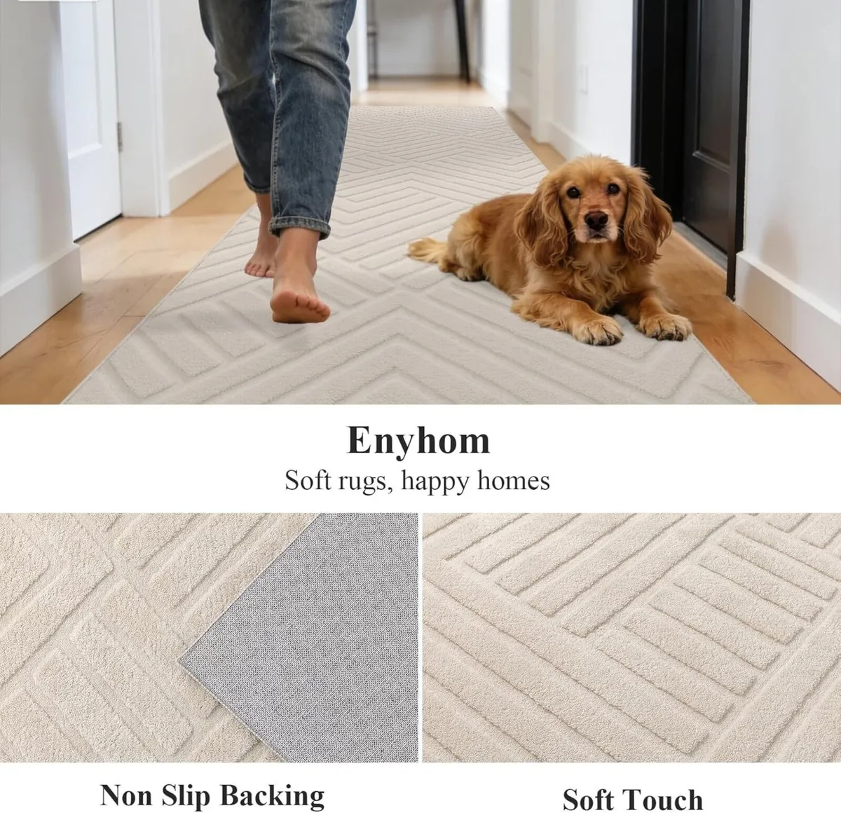 Runner Rugs for Hallway 80 x 300 cm Modern - Image 4