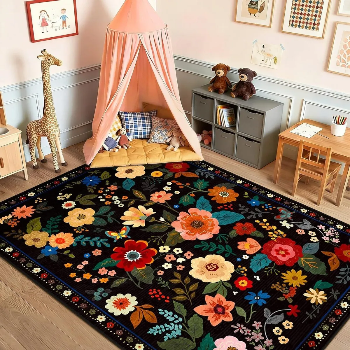 Machine Washable Rugs Living Room 150x210cm - Image 1