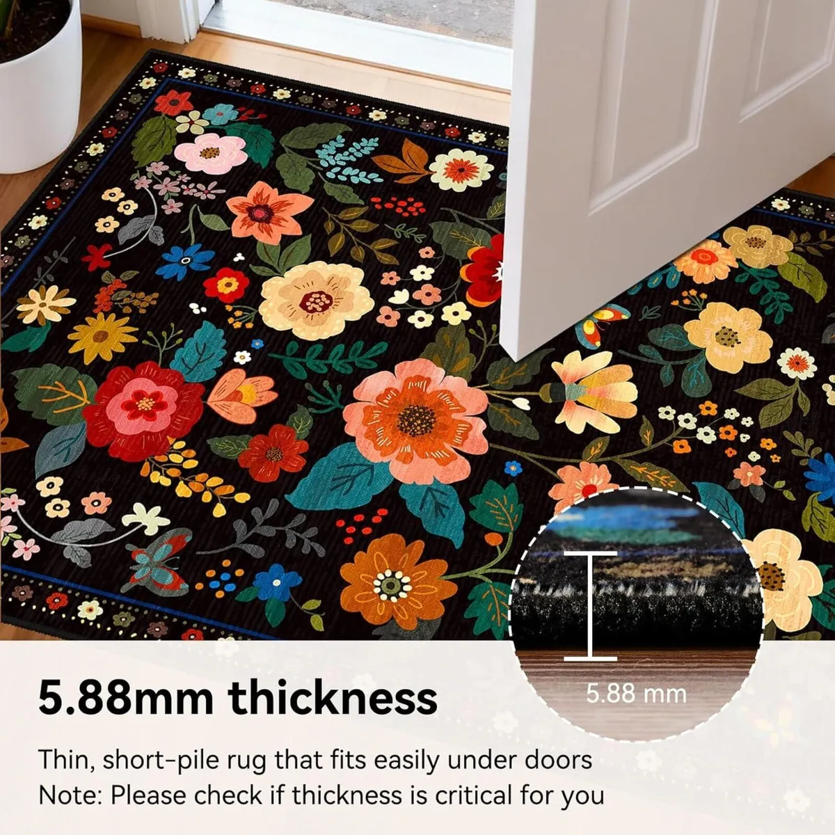 Machine Washable Rugs Living Room 150x210cm - Image 3