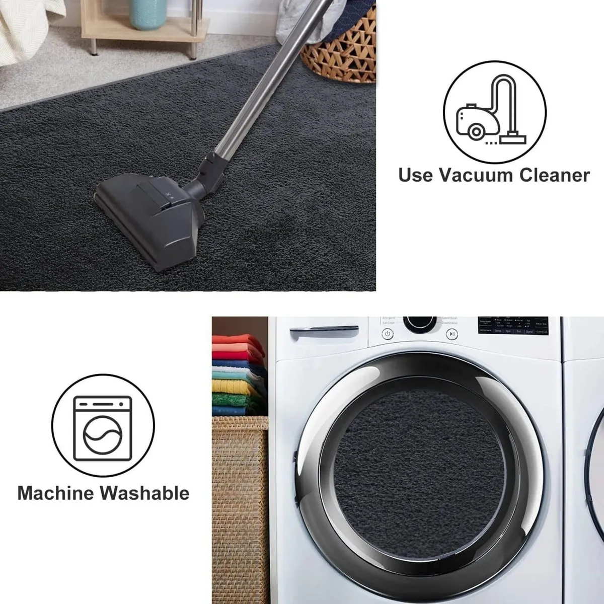 Large Rugs for Living Room 200x300 cm Microfiber - Image 4