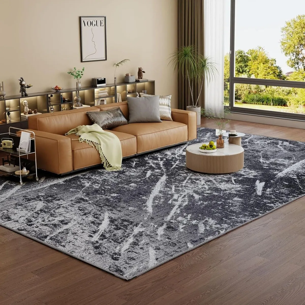 Machine Washable Rugs for Living Room - Modern - Image 1