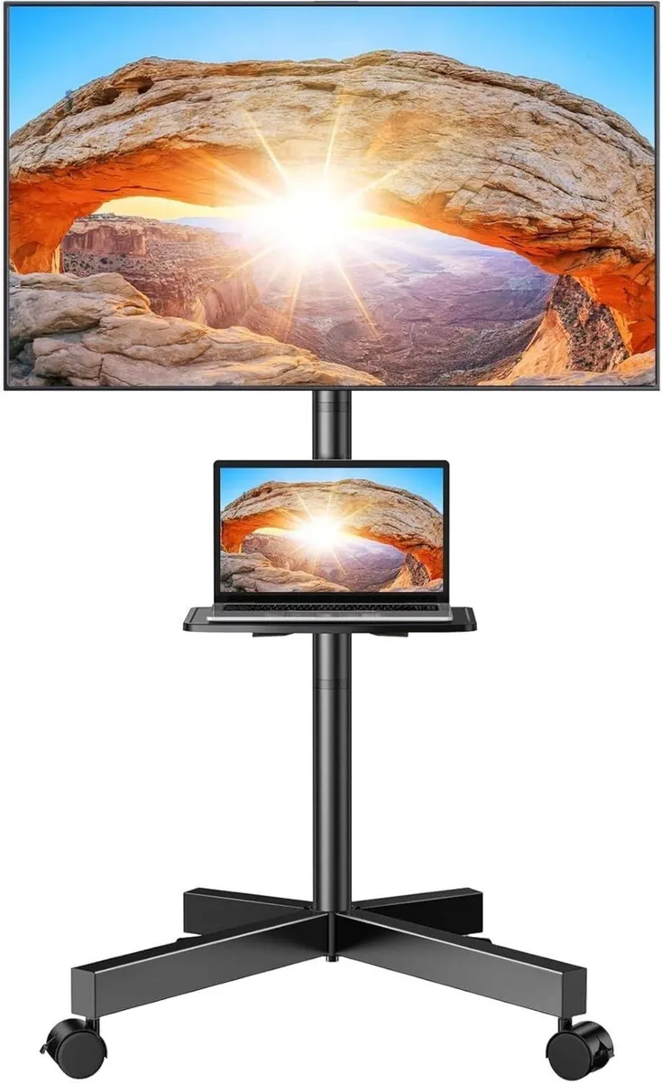 Mobile TV Stand on Wheels for 23-60 inch LED LCD - Image 1