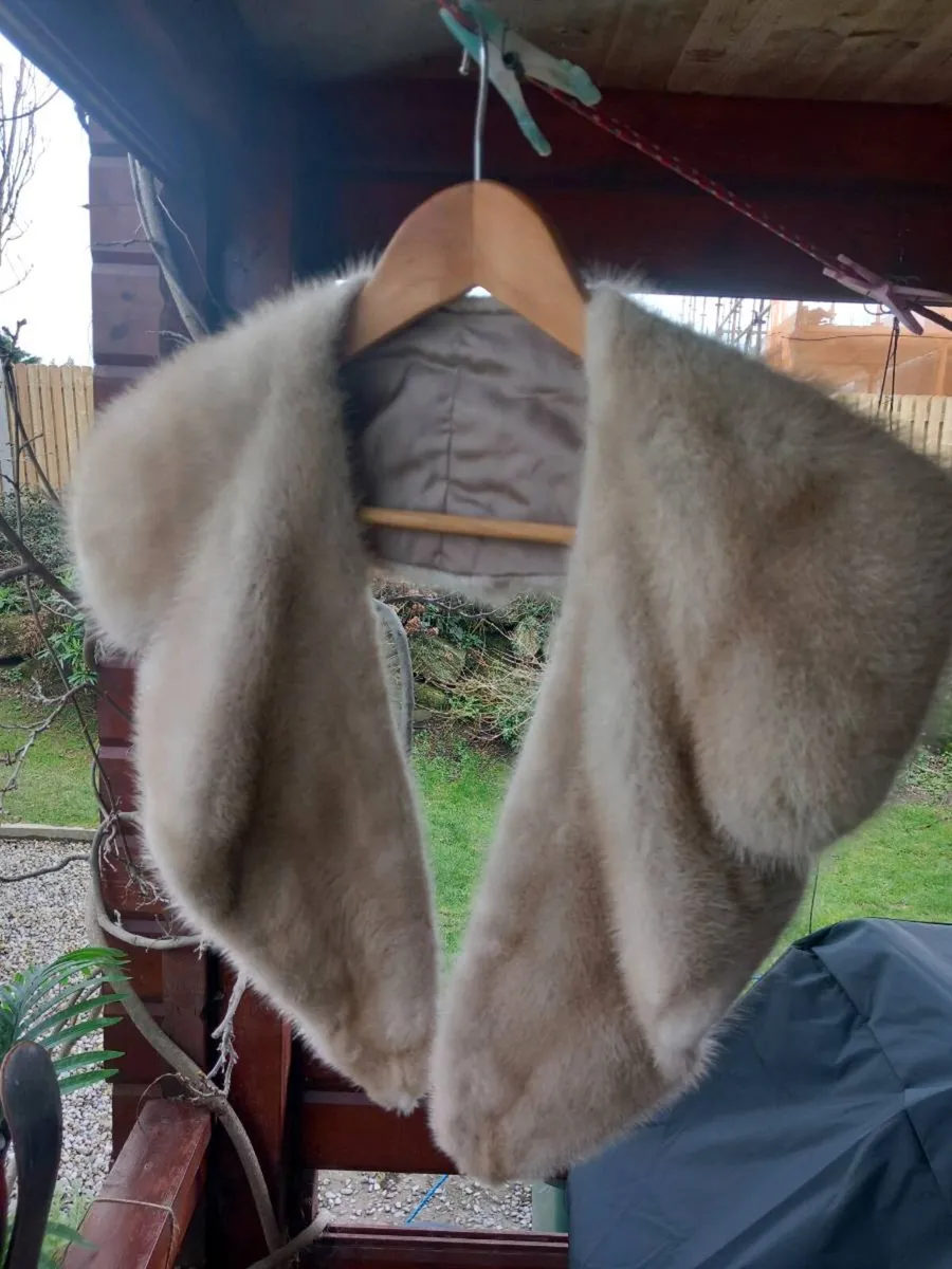 Stunning vintage fur stole, 50s, post 7e D18 - Image 1