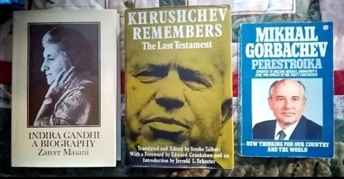 Ghandi Khrushchev Gorbachev Books Vintage