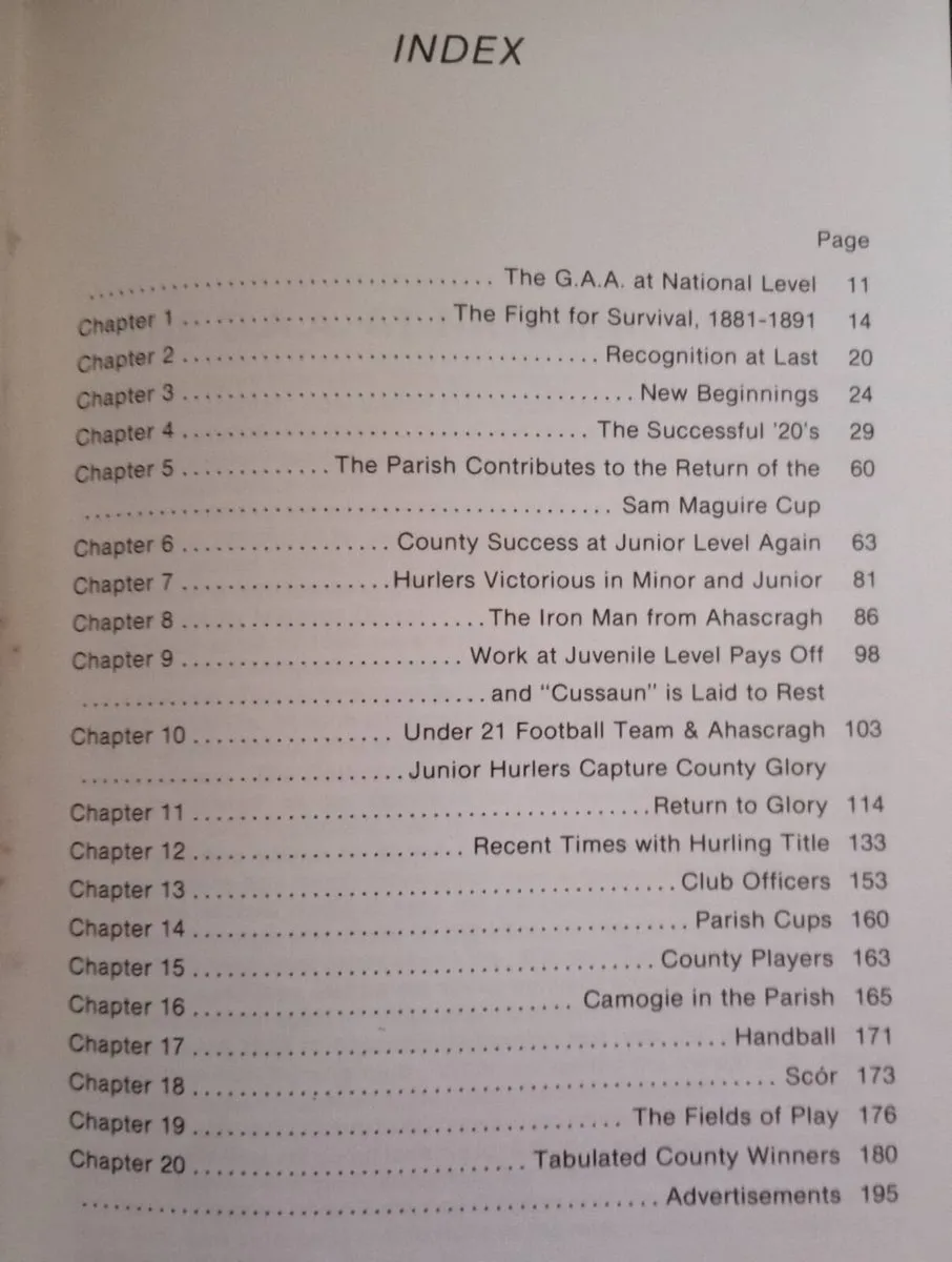 Ahascragh Caltra Hurling Football Book - Image 2