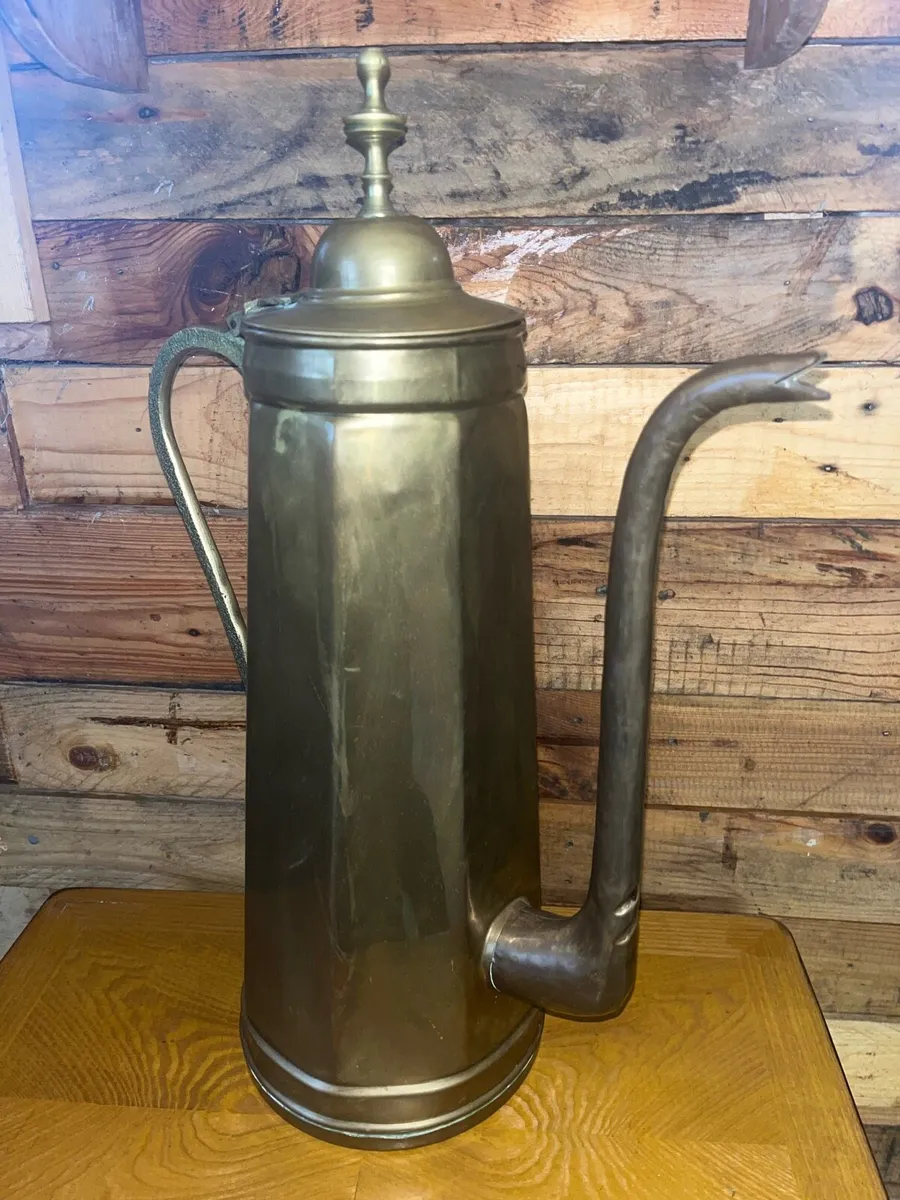 55cm vintage brass coffee pot - Image 3