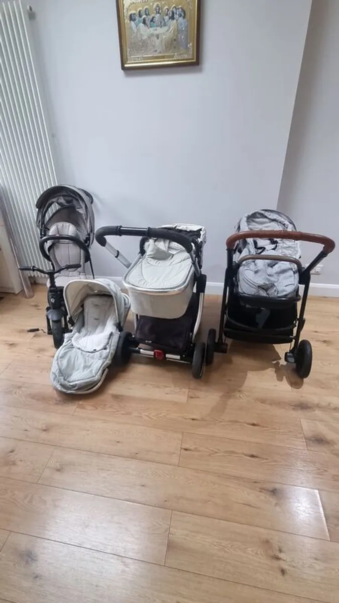Tricycle, baby buggy set - Image 2
