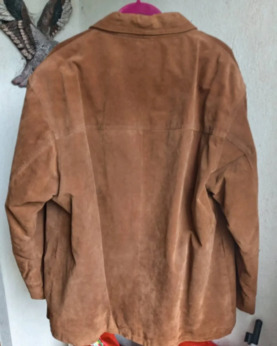 Union River Large Leather Suede Jacket Vintage - Image 3