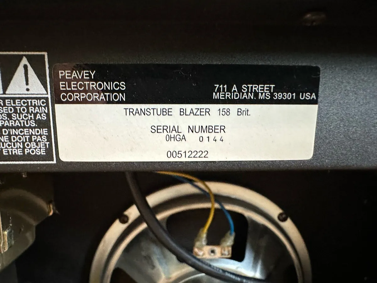 Peavey Rage Blazer 158 AMP TransTube Series - Image 3