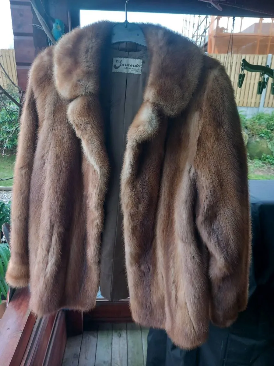Vintage mink fur jacket, D18 post 7e - Image 1