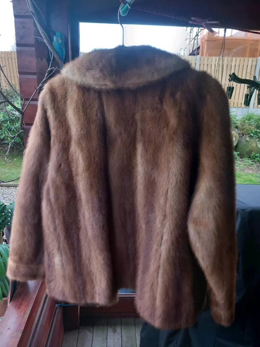 Vintage mink fur jacket, D18 post 7e - Image 2
