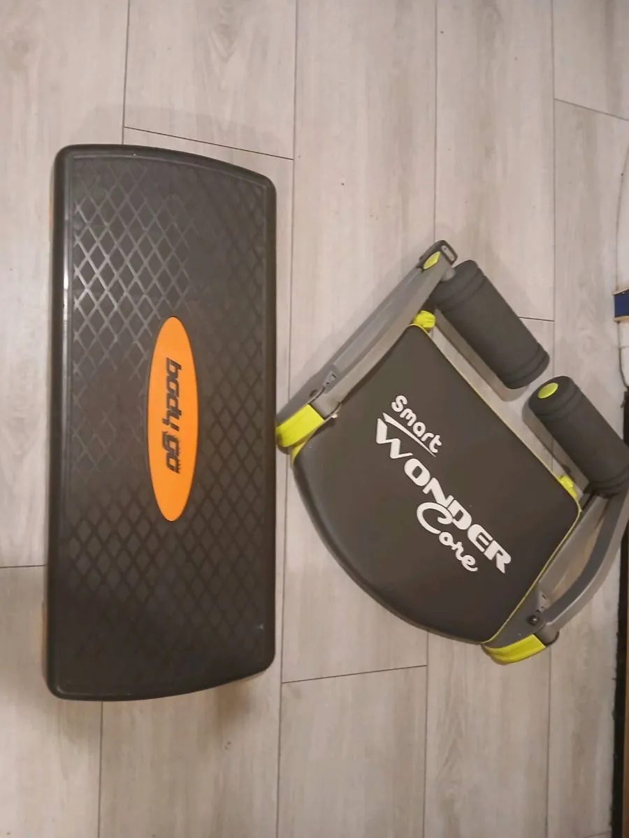 Core exercises and stepper