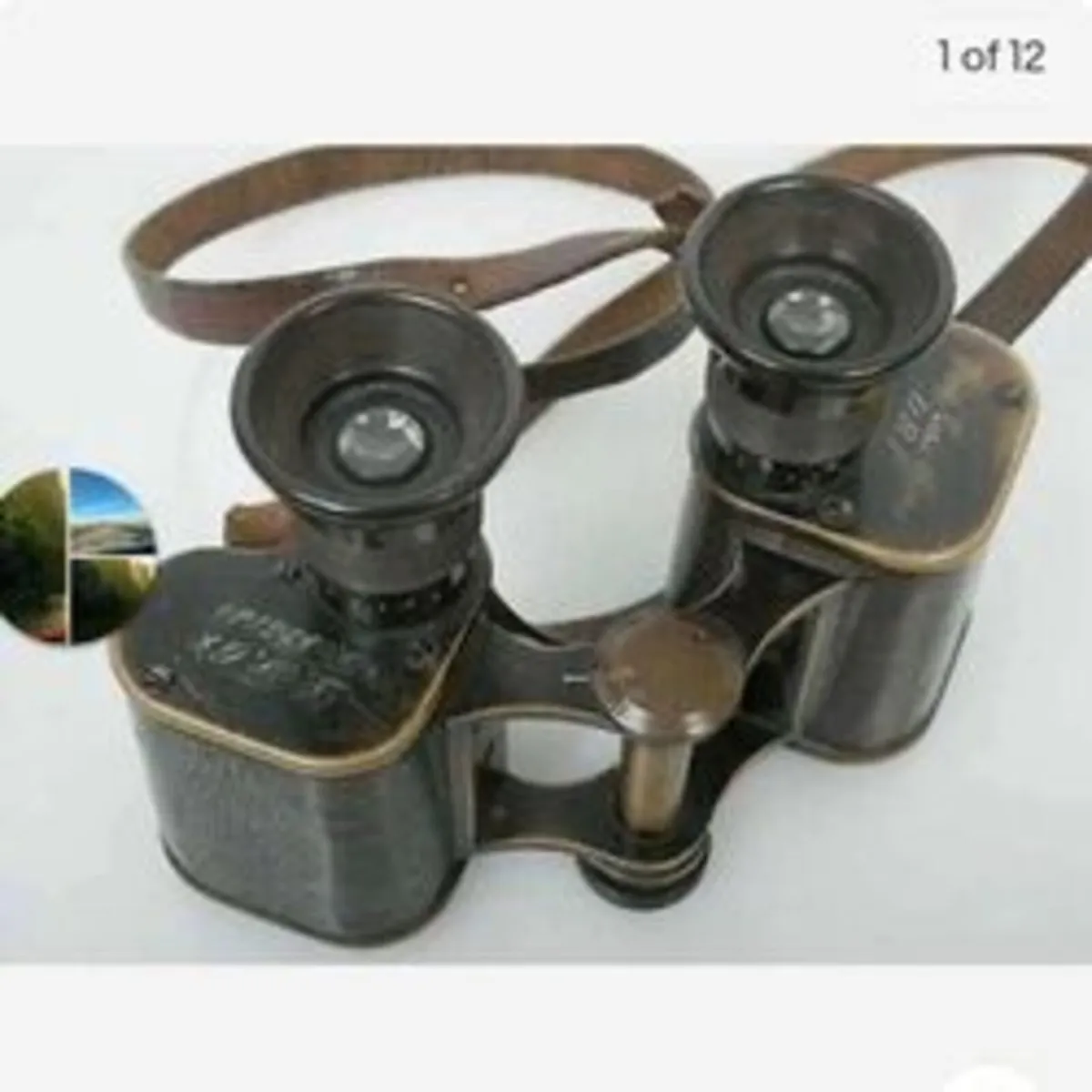 Vintage World War ll Carl Zeiss German Binoculars - Image 3