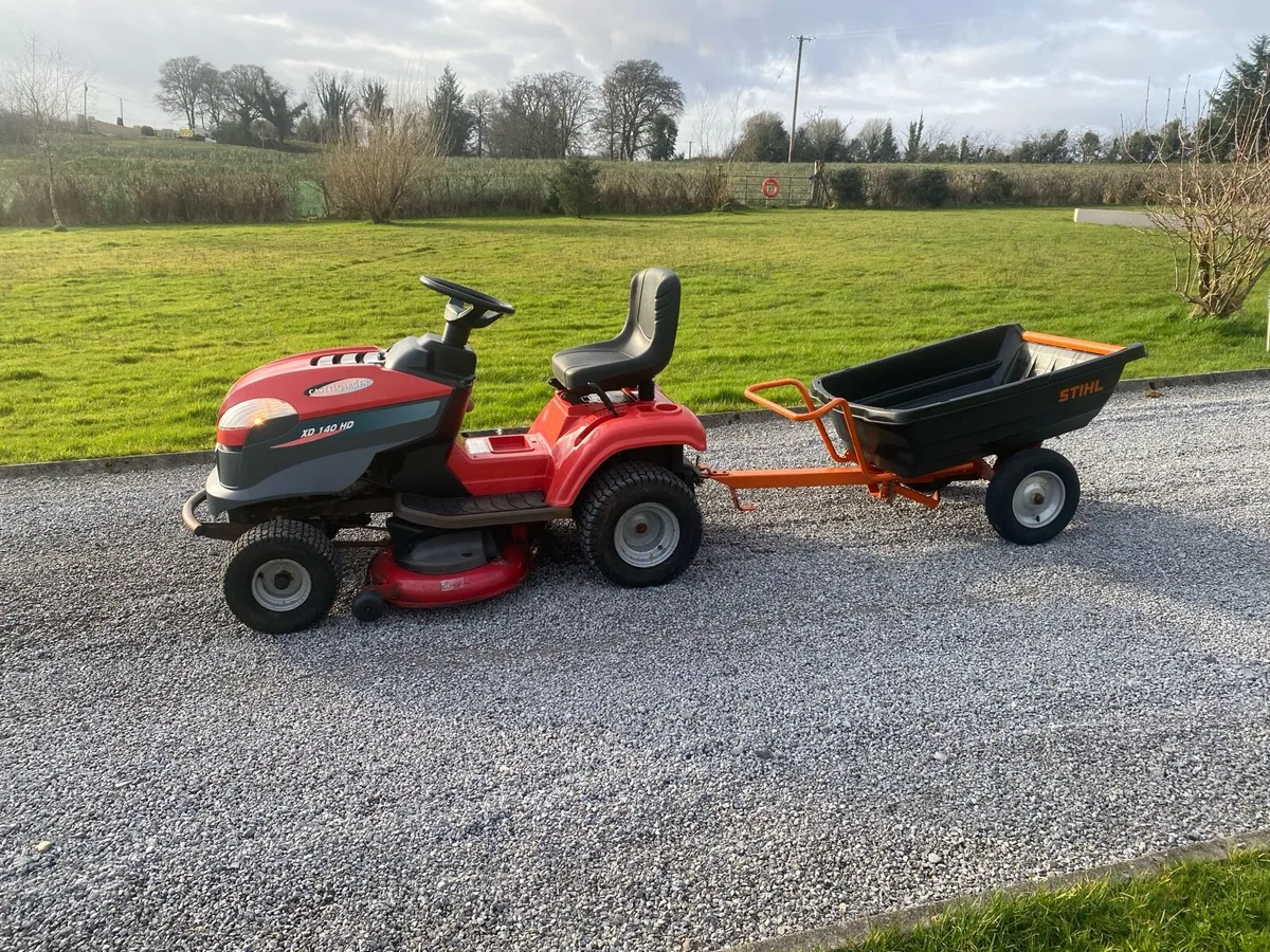 Castle Garden Lawnmower and Trailer - Image 1