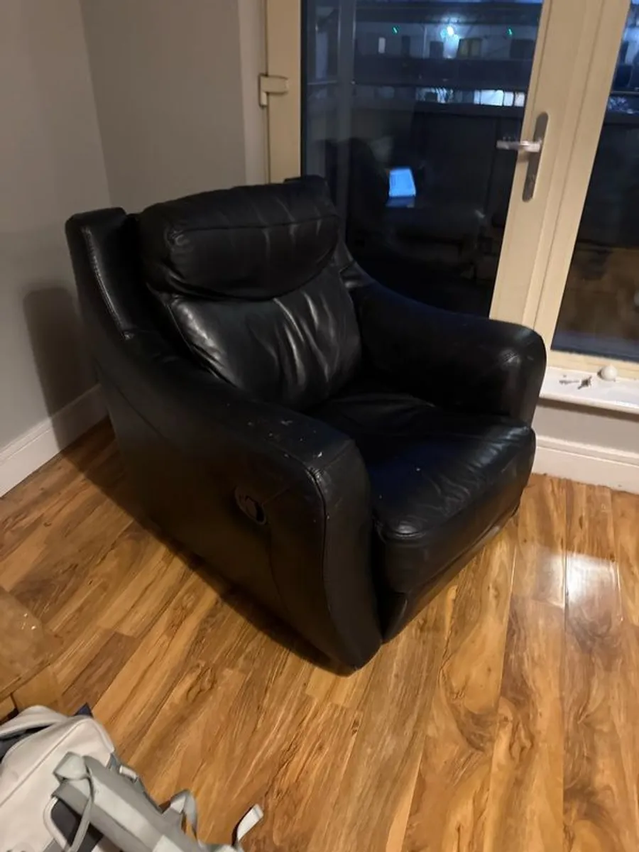 Leather Recliner Armchair - Image 1