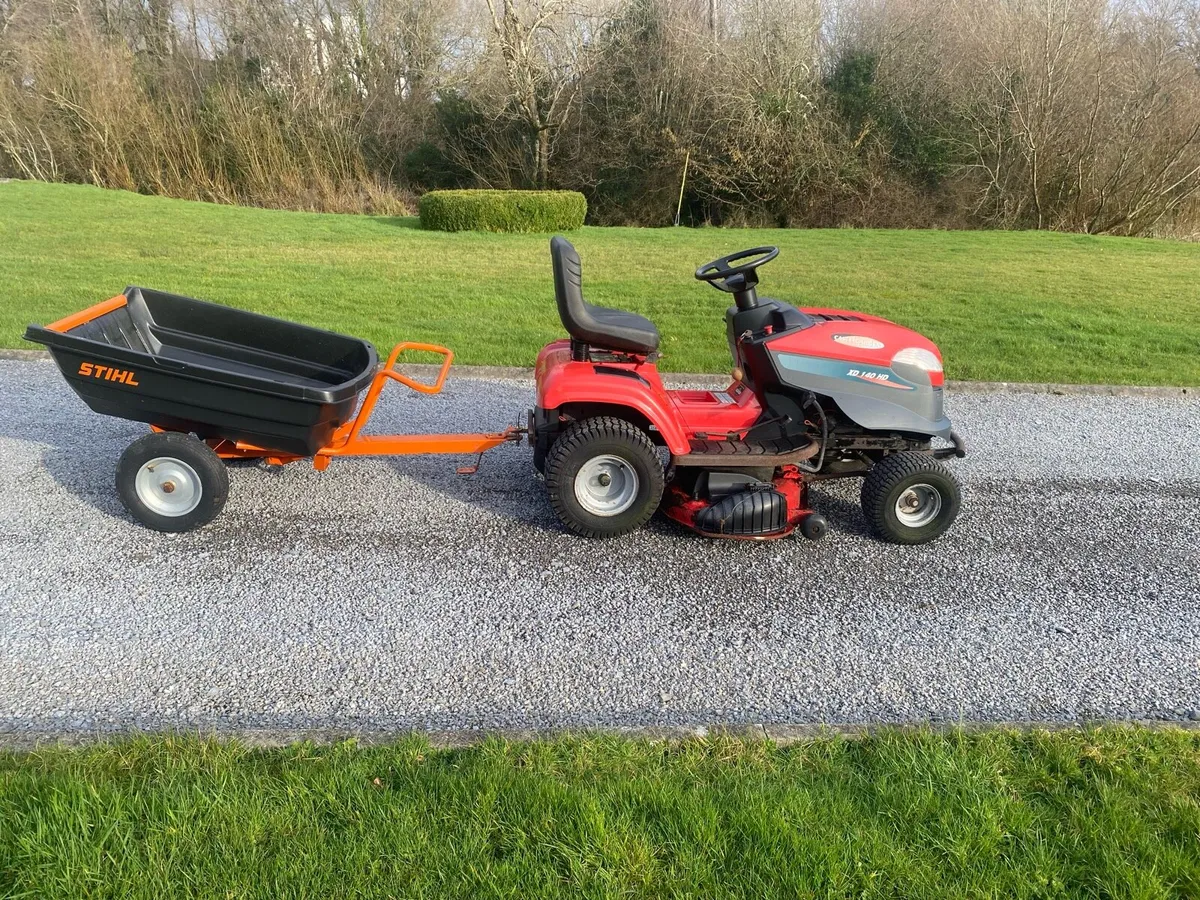 Castle Garden lawnmower and Trailer - Image 2