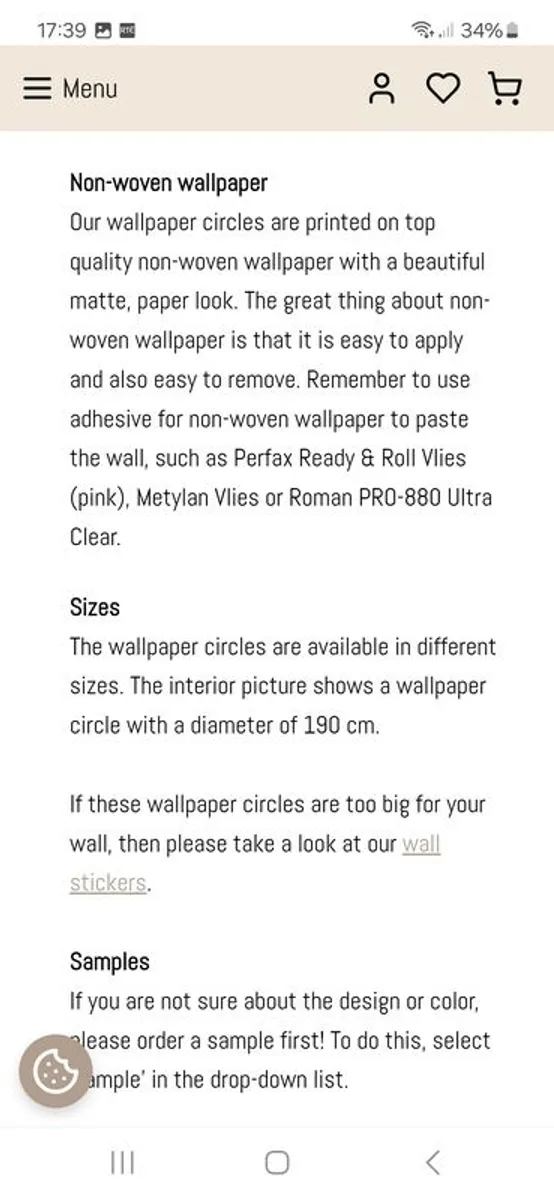 Nursery or Children's bedroom wallpaper circle - Image 4