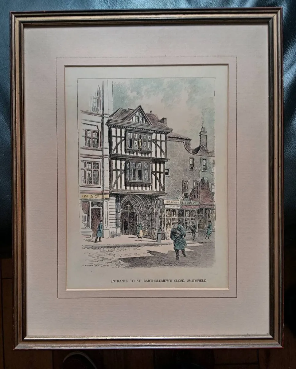 Entrance to St Bartholomew Close Smithfield Print - Image 1