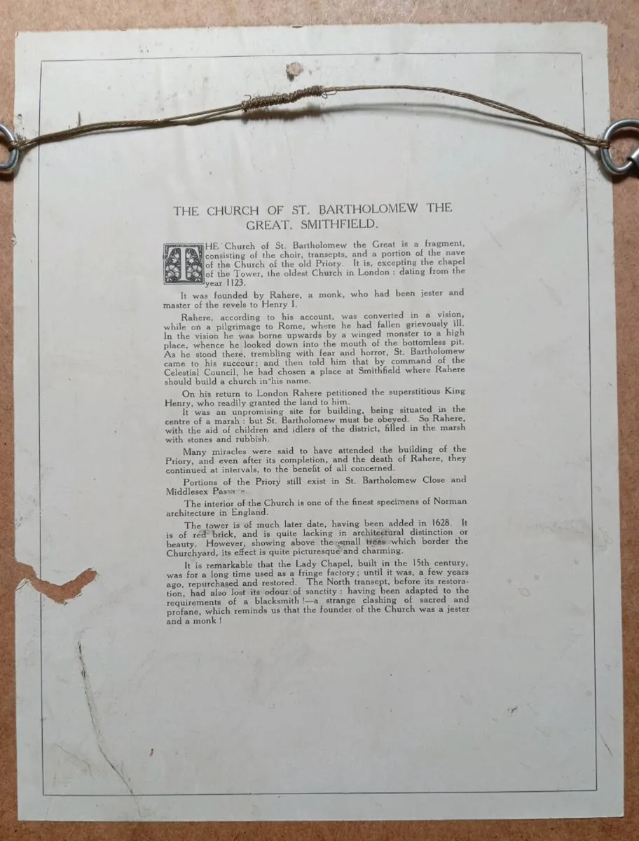 Entrance to St Bartholomew Close Smithfield Print - Image 2