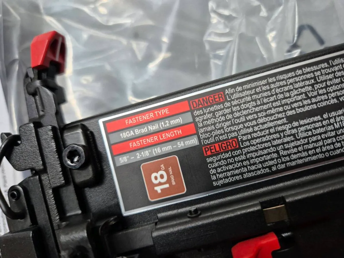 Milwaukee M18 Fuel 18 Gauge 2nd Fix Nail Gun Body - Image 3