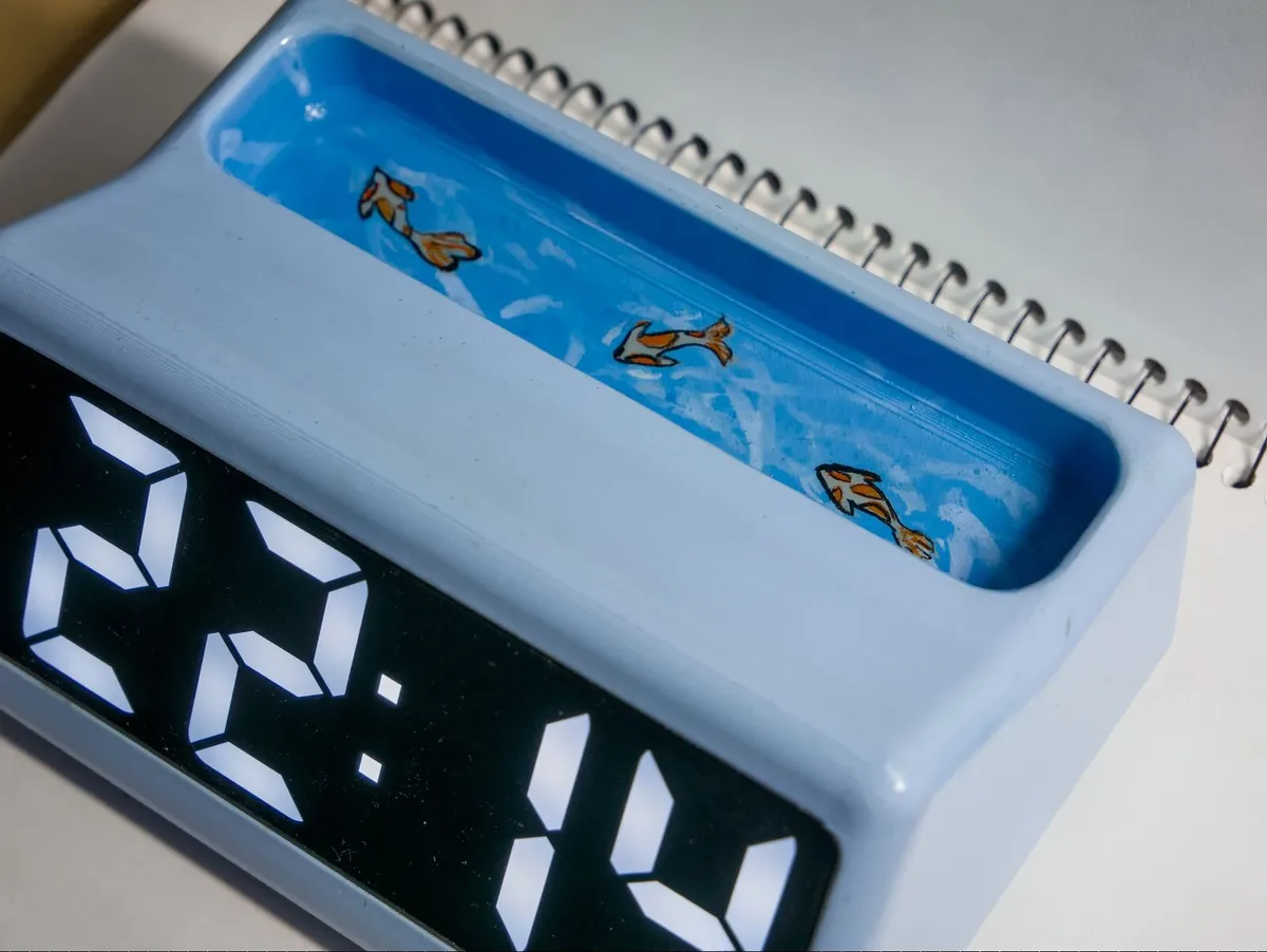 Koi Fish Inspired Digital Clock - FREE DELIVERY - Image 2
