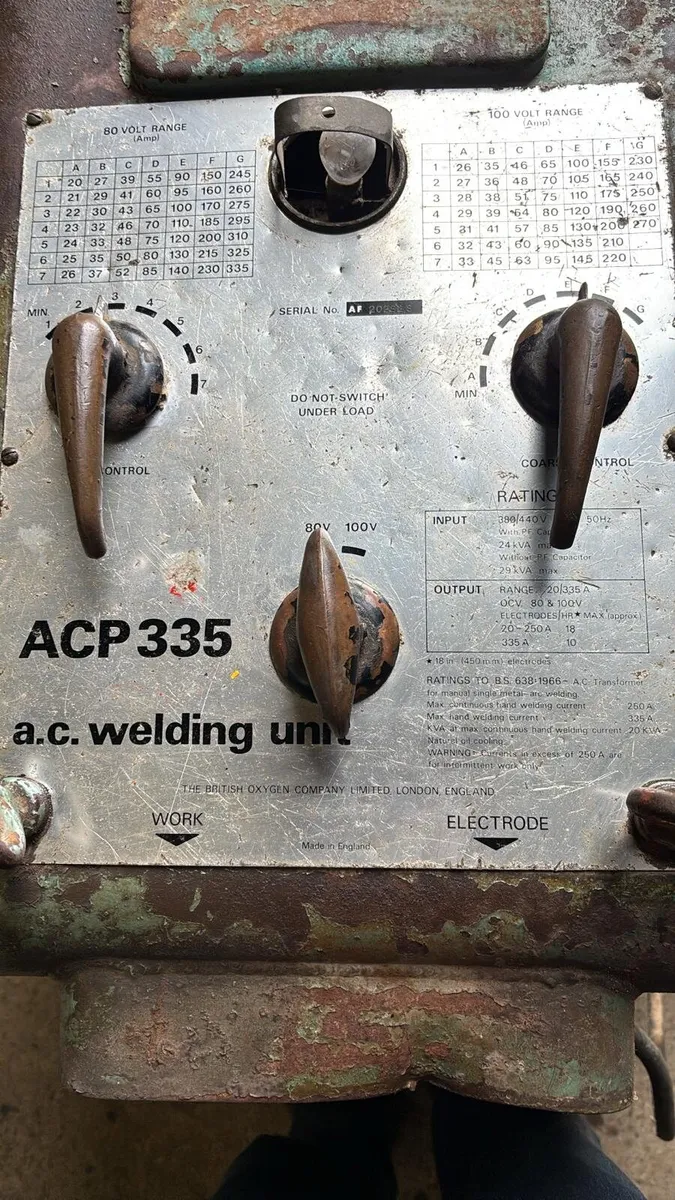 335amp oil cooled welder - Image 2