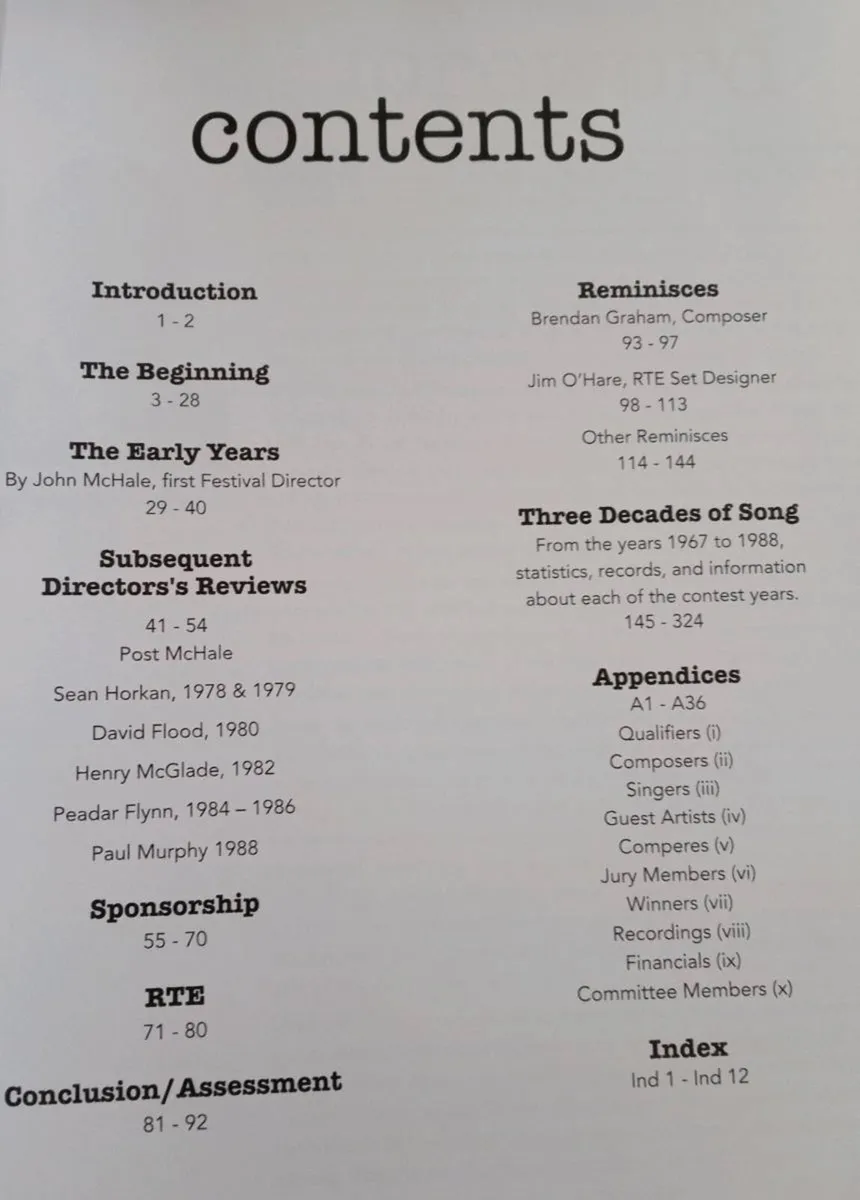 Castlebar Song Contest Book - Image 2