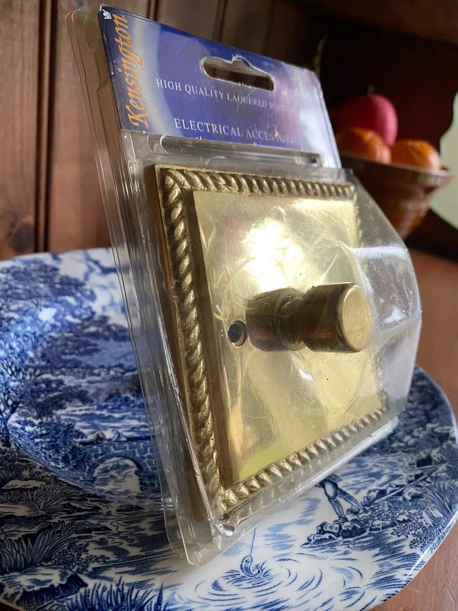 Vintage Brass Georgian Dimmer Switch - Image 4