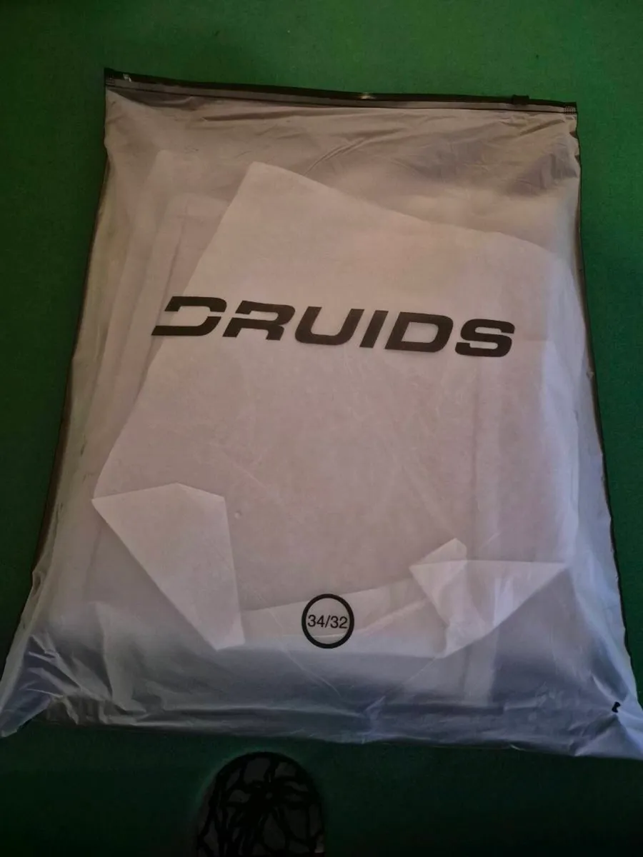 BNWT DRUIDS GOLF WINTER TROUSERS GREY 36/32 - Image 1
