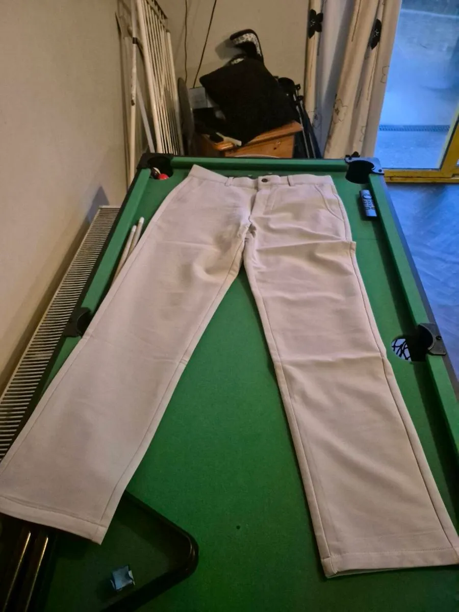 BNWT DRUIDS GOLF WINTER TROUSERS GREY 36/32 - Image 2