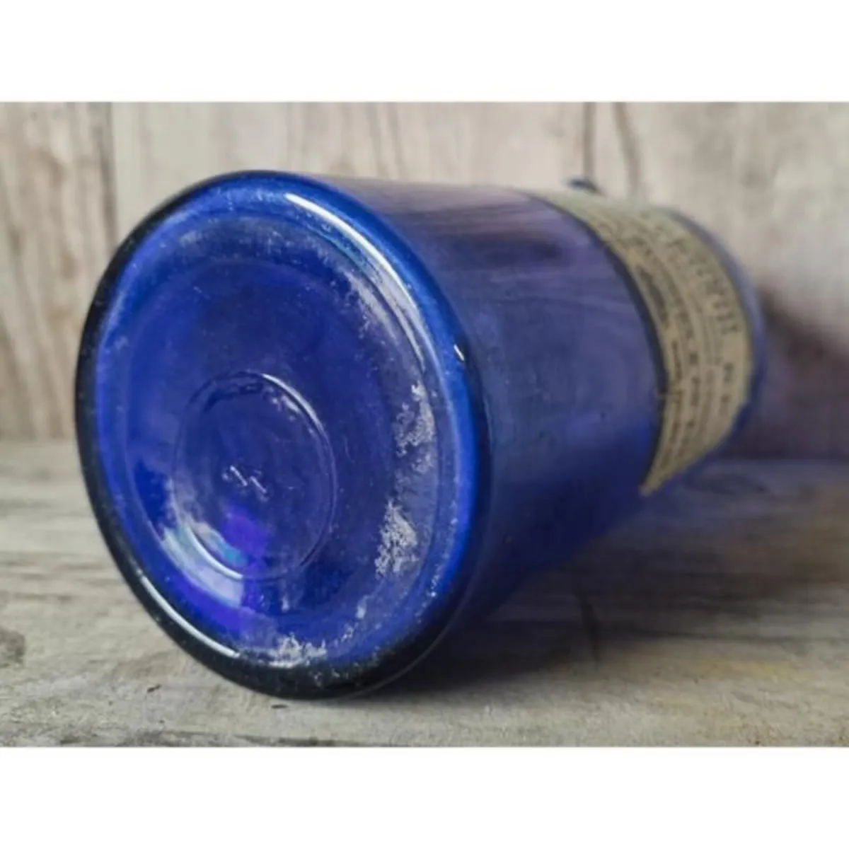 Medicine Bottle Blue Glass KAS956 - Image 3