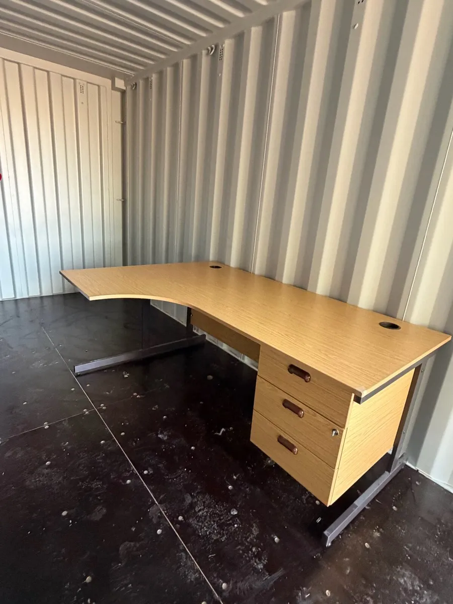 Large Office Desk – Lockable Drawer - Image 1