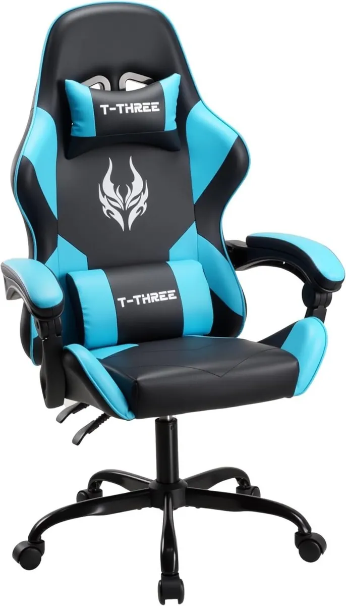 Ergonomic high-back gaming computer office study - Image 1