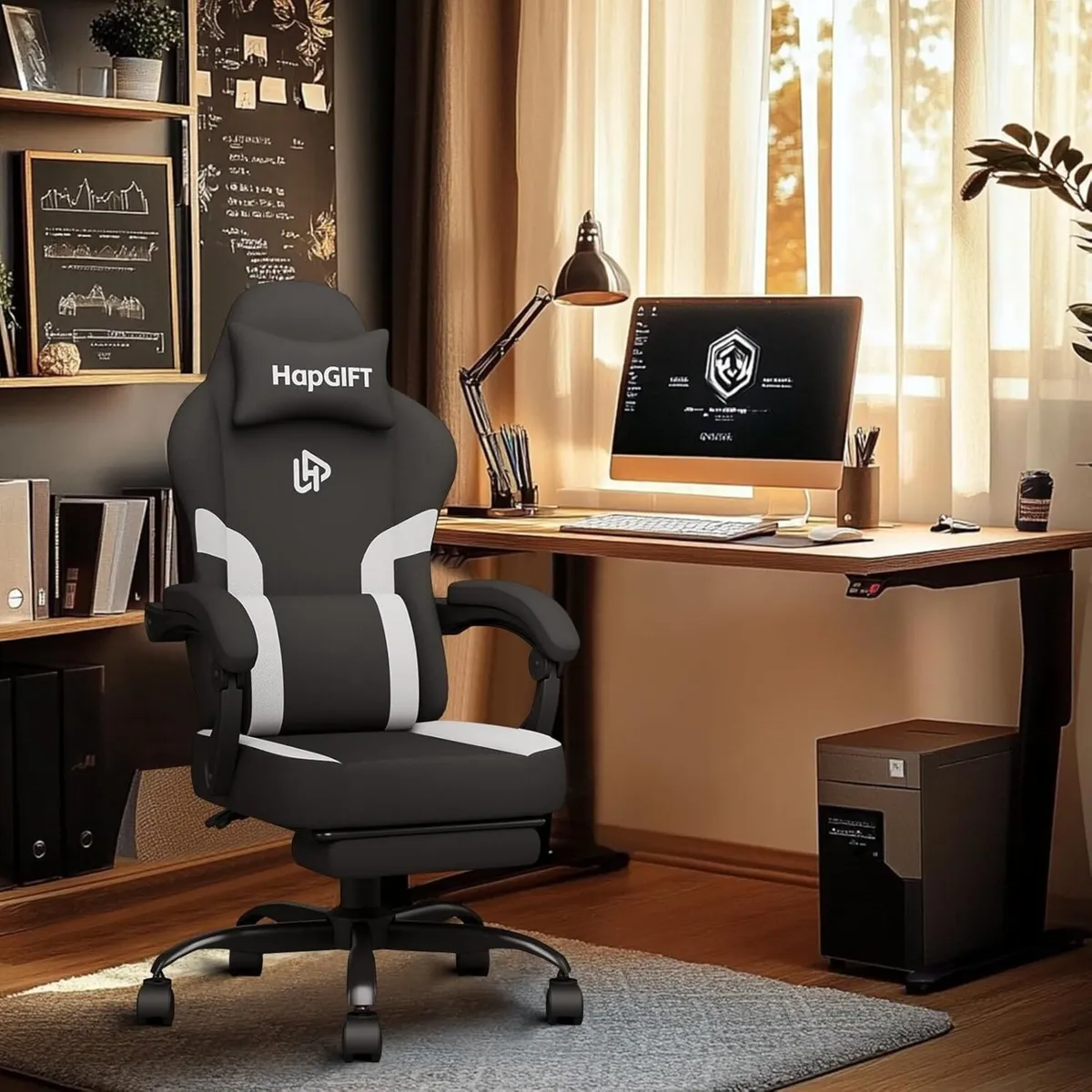 HapGIFT Gaming Chair Chairs for Adults with - Image 2