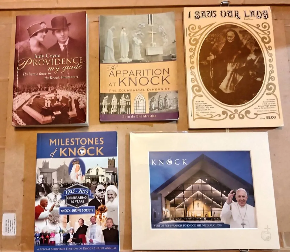 Knock Shrine Books and Pope Francis Print