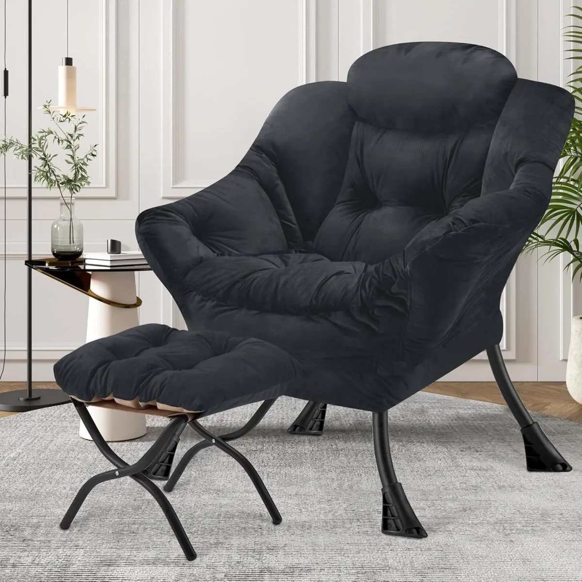 Armchair Living Room Comfy Reading Chair with - Image 2