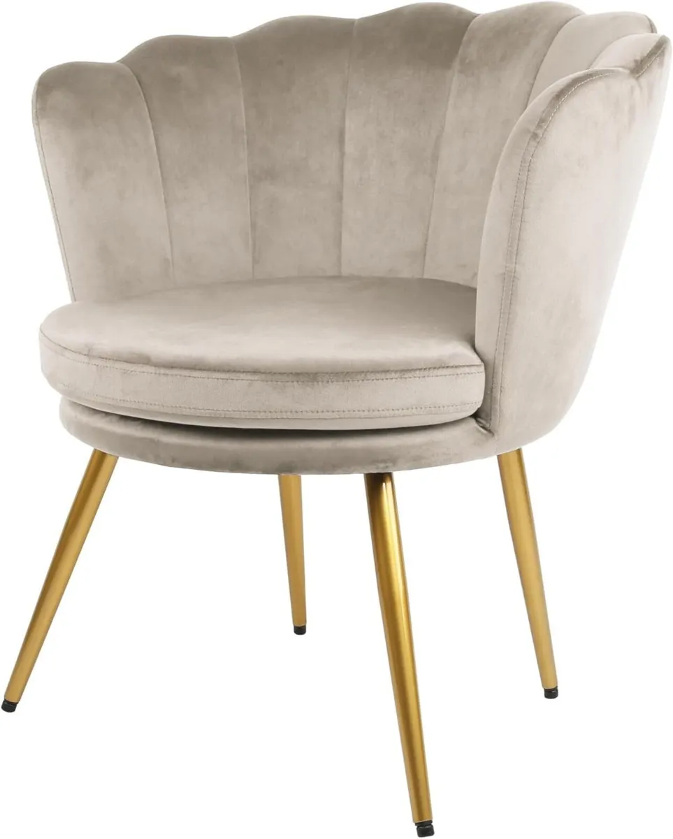 Flora Accent Tub Chair with Petal Back Armchair - Image 4