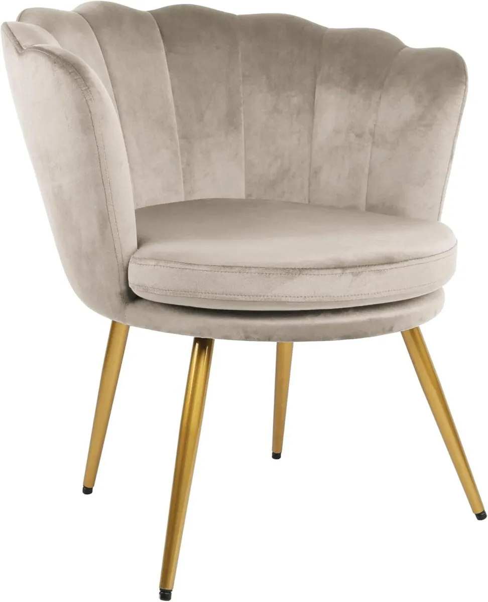 Flora Accent Tub Chair with Petal Back Armchair - Image 1