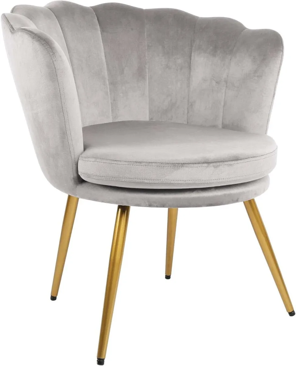 Flora Accent Tub Chair with Petal Back Armchair - Image 1